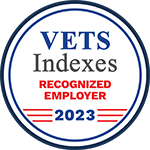 VETS Indexes recognized employer 2023 logo