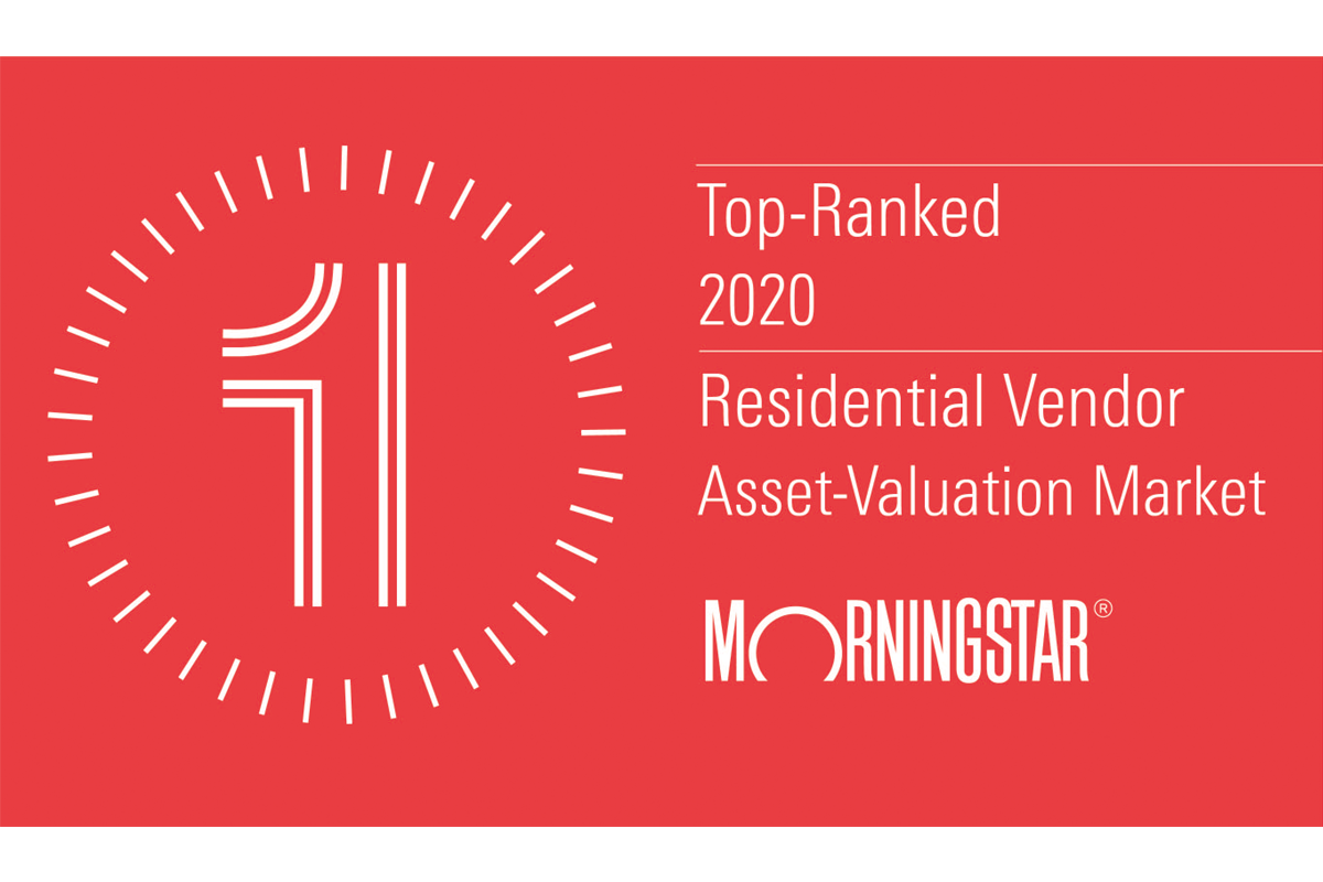 Morningstar Top Ranked Residential Vendor for Asset Valuations Market
