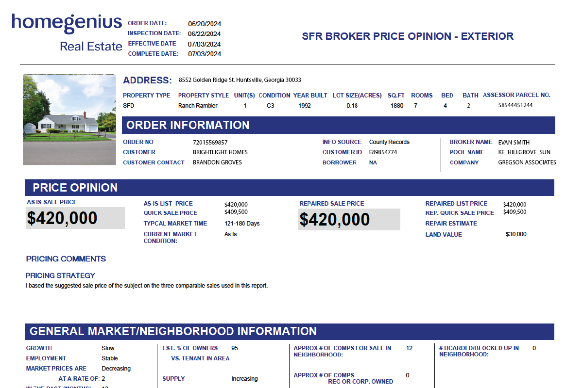 Residential Property Valuations Residential Property Valuations